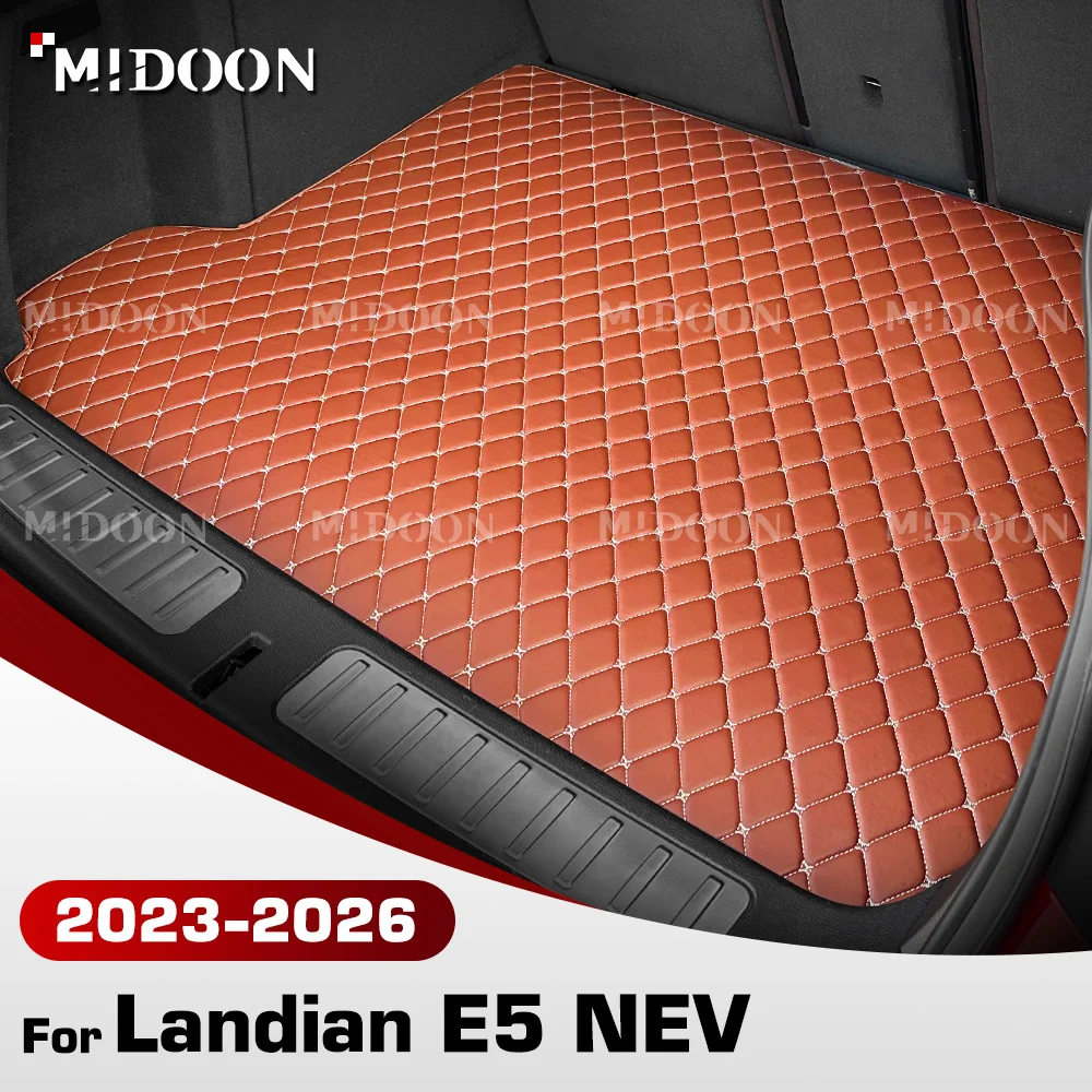 Custom Car Trunk Mat For DFSK Landian E5 NEV 2023 2024 2025 2026 5/7 Seats Protective Pad Cargo Liner Auto Interior Accessories