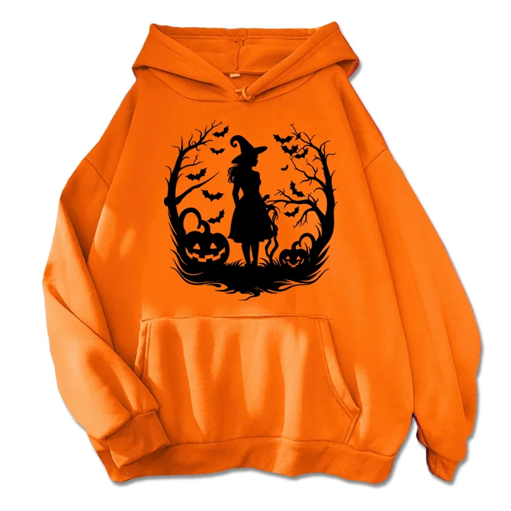 Trick R Treat Happy Halloween Hoodie Jack-O-Lantern Witch Ghost Spider  Halloween Cat Human Skeleton Man Woman Best Gift Ever