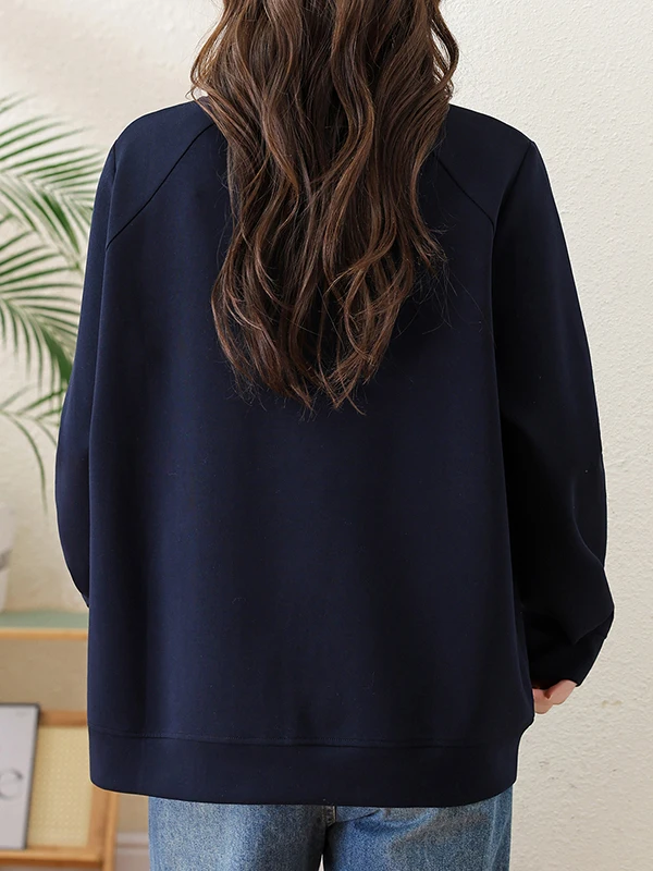 Felpa con cappuccio lunga stampata casual primavera autunno New Sle Faionable plus Size Top allentato Felpa da donna coreana Sle rou...