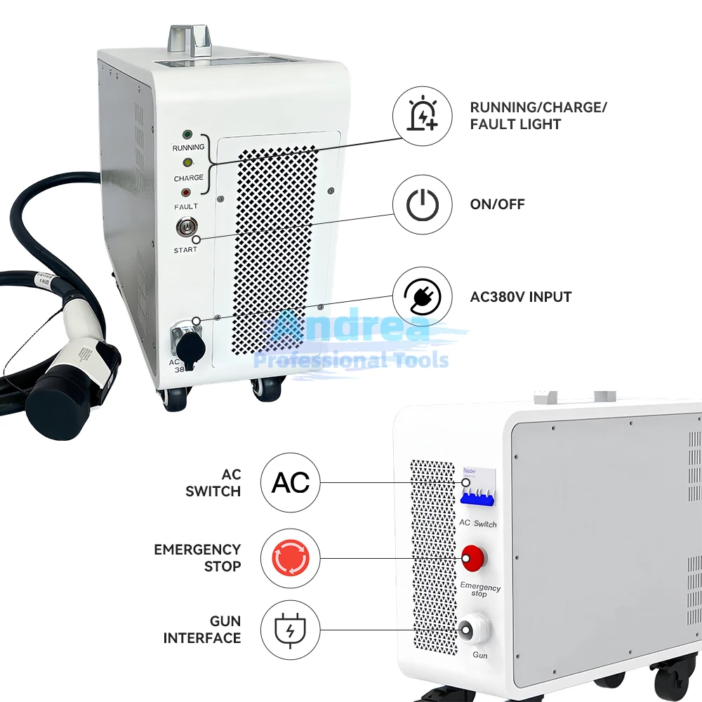 Best seller 20kw road rescue DC portable ev charging mobile ev charging station emergency ev charger CCS1 CCS2 GBT