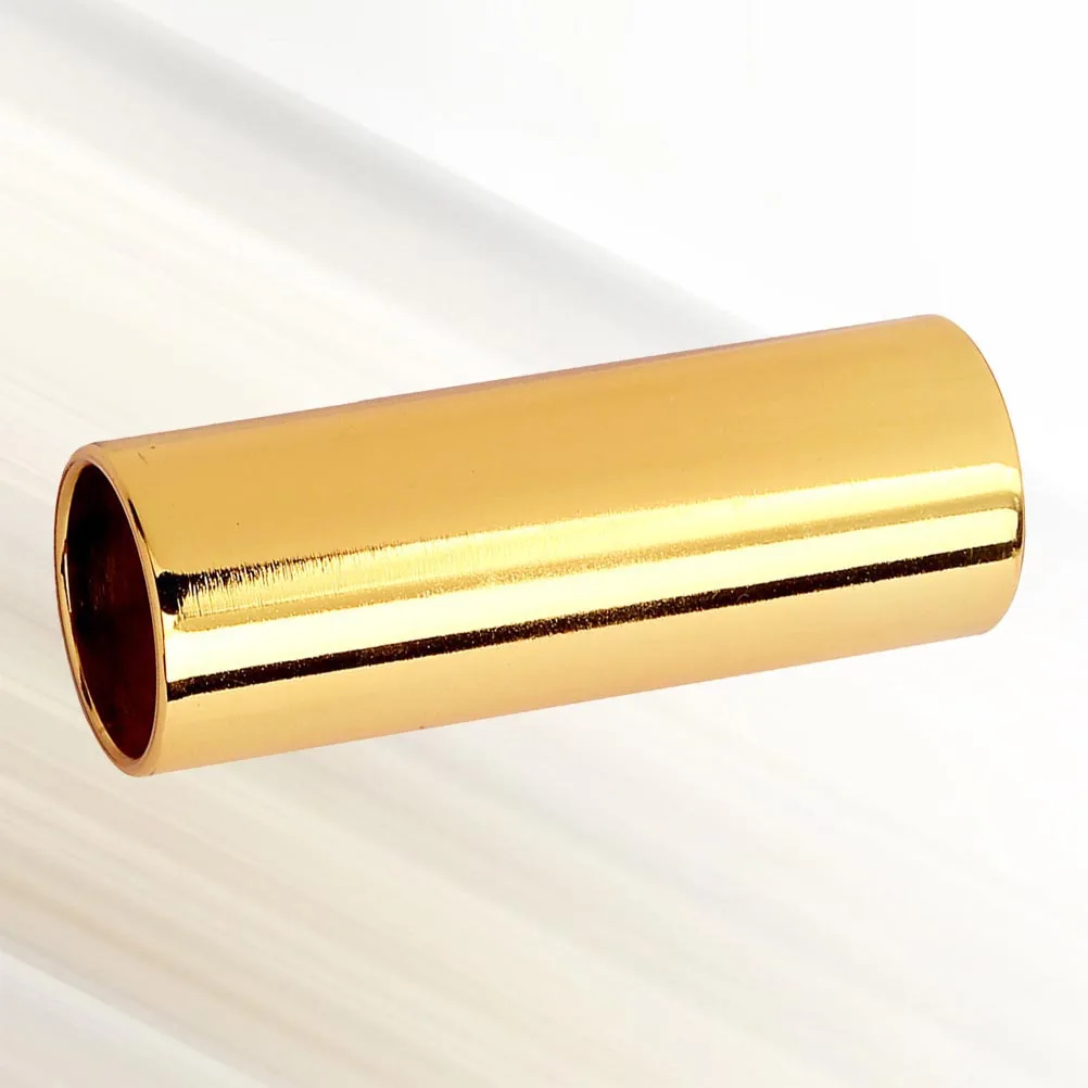 

51Mm R37 Metal Finger Slide Bar Golden Durable Smooth Sustain Bright Sound Guitar Accessory For Electric Acoustic Instrument