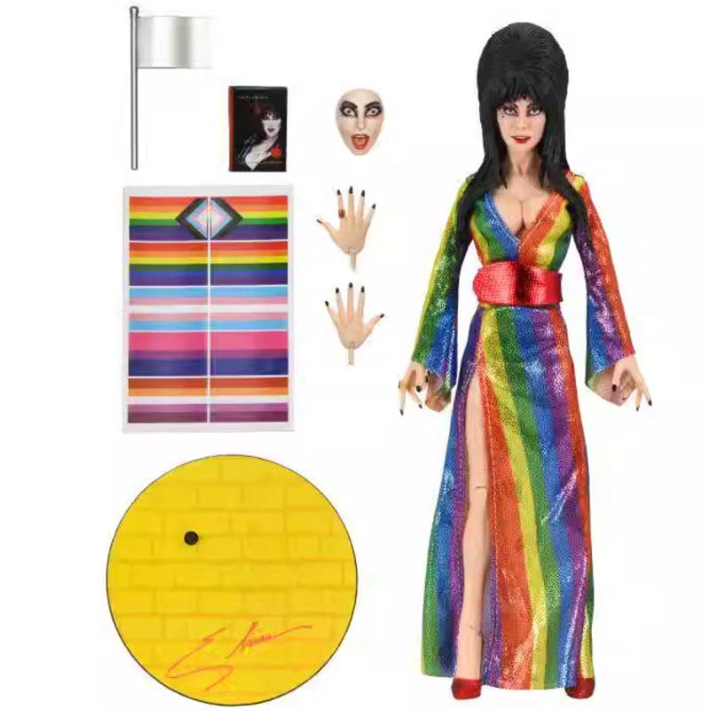 

В наличии NECA 57200 Dark Queen Elvira Rainbow Edition 8-дюймовая ткань отличный подарок от коллекционера