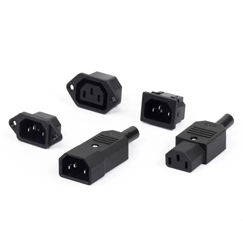 Elektrische Zekering Socket 3Pin IEC320 C14 Computer Mount Outlet LED 250V Tuimelschakelaar Messing 10A Zekering Inlaat plug Connector