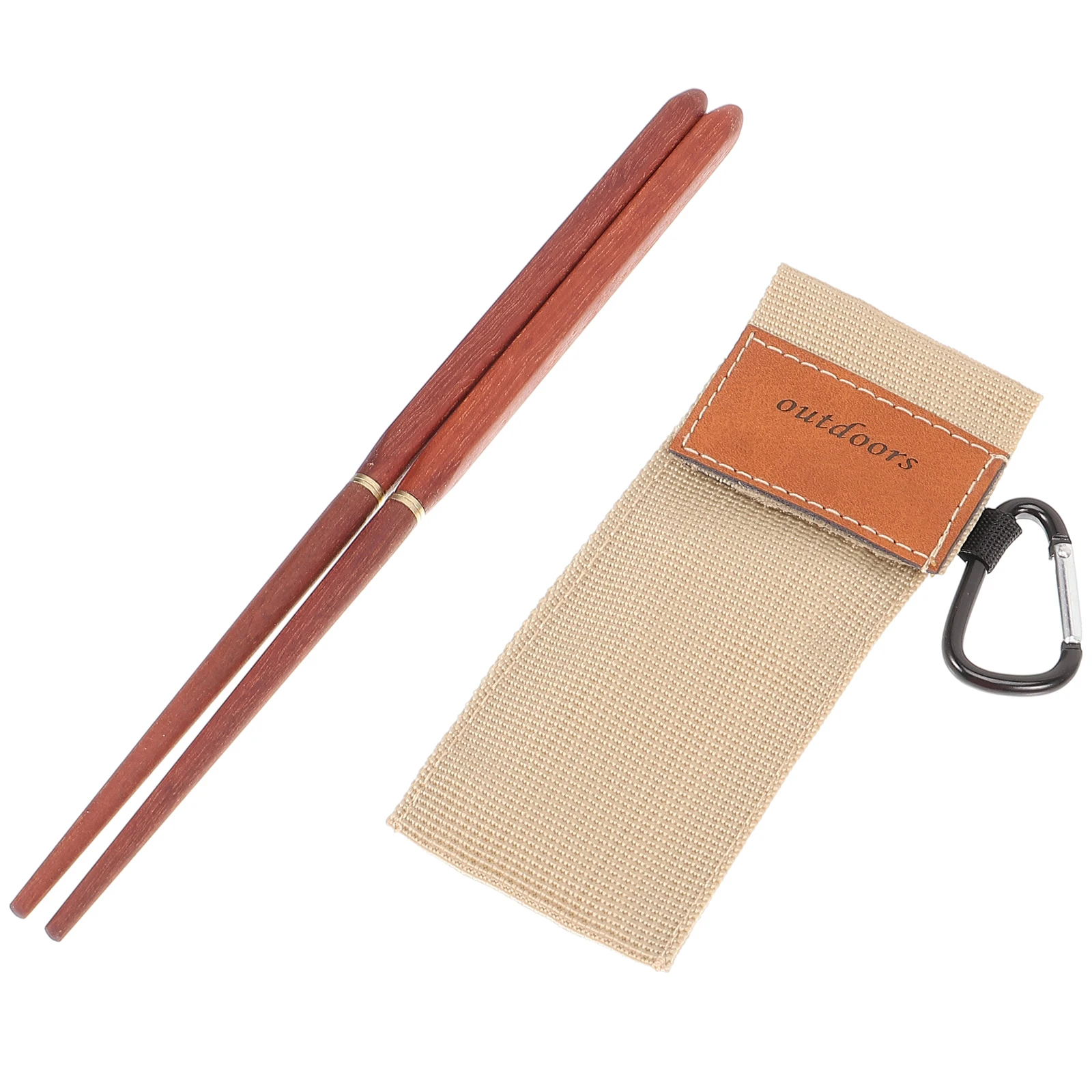 

Portable Foldable Wood Chopsticks Reusable Camping Outdoor Home Travel Practical Anti Scalding Tableware Storage ganizer