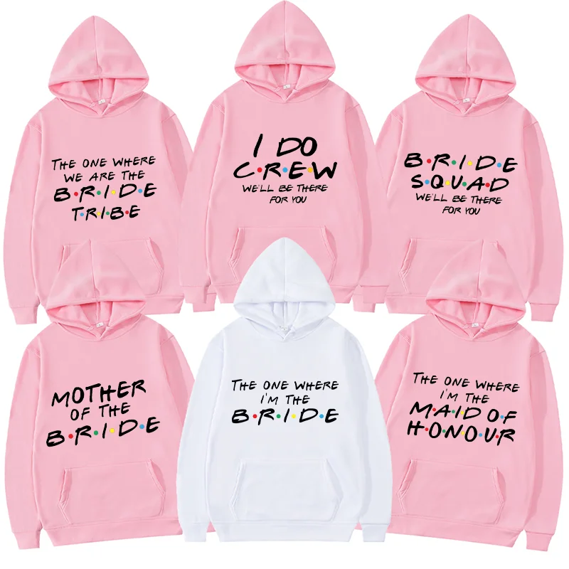 

Худи для девичника «Друзья»: «Тот самый, где я — невеста» / «Команда невесты» — толстовки с капюшоном для команды невесты, свадебные топы