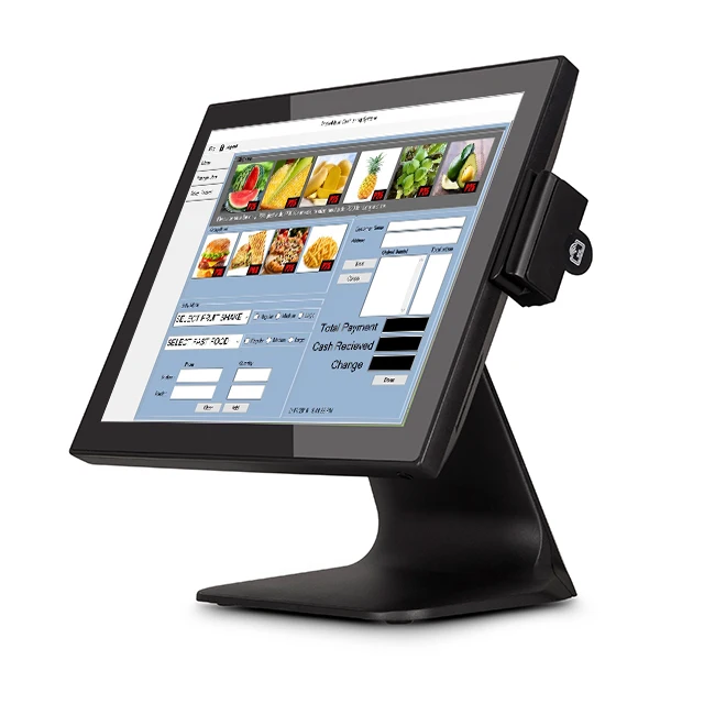 15 inch cashier billing system touch screen all in onepos terminal Android window system for restaurant shop