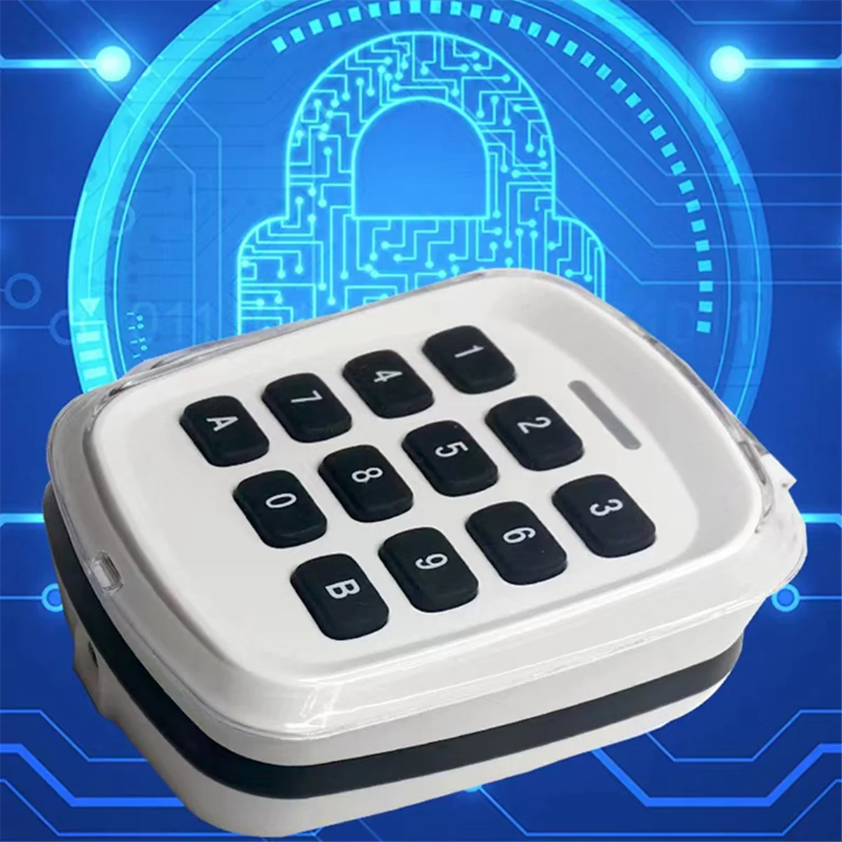 A57G-Multifrequenza 280-868 MHz 280-868 MHz Cancello Porta del garage Chiave Tastiera wireless Codice Telecomando Apriporta (Bianco)