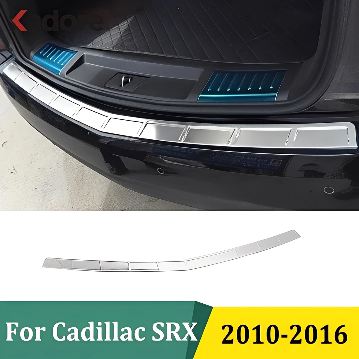 

Защитная Накладка на порог для Cadillac SRX 2010, 2011, 2012, 2013, 2014, 2015, из нержавеющей стали
