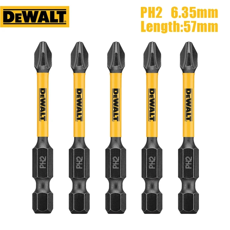 Imagem -02 - Dewalt Conjunto de Bits de Chave de Fenda de Impacto Ph2 Sl8 Suporte de Bits Pivô Estender 6.35 mm Haste Hexagonal Acessórios de Broca Elétrica