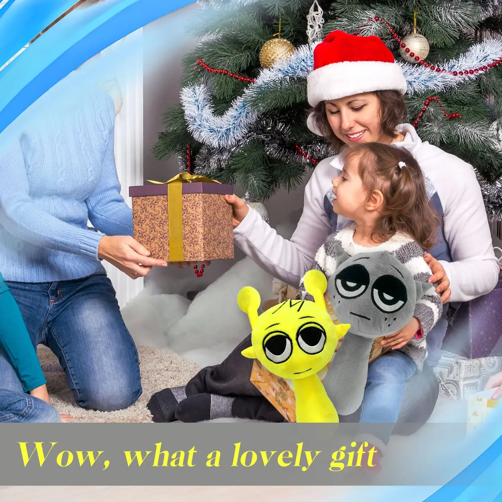 9,8 "Spunki juegos de dibujos animados de peluche juguete de peluche para niños niñas almohada de peluche suave regalos de muñecas para fanáticos niños