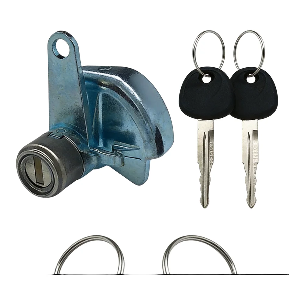 Driver Side Cylinder Left Front Door Lock ABS Metal LHD With 2 Keys Heat-resistant Material Quick Installation