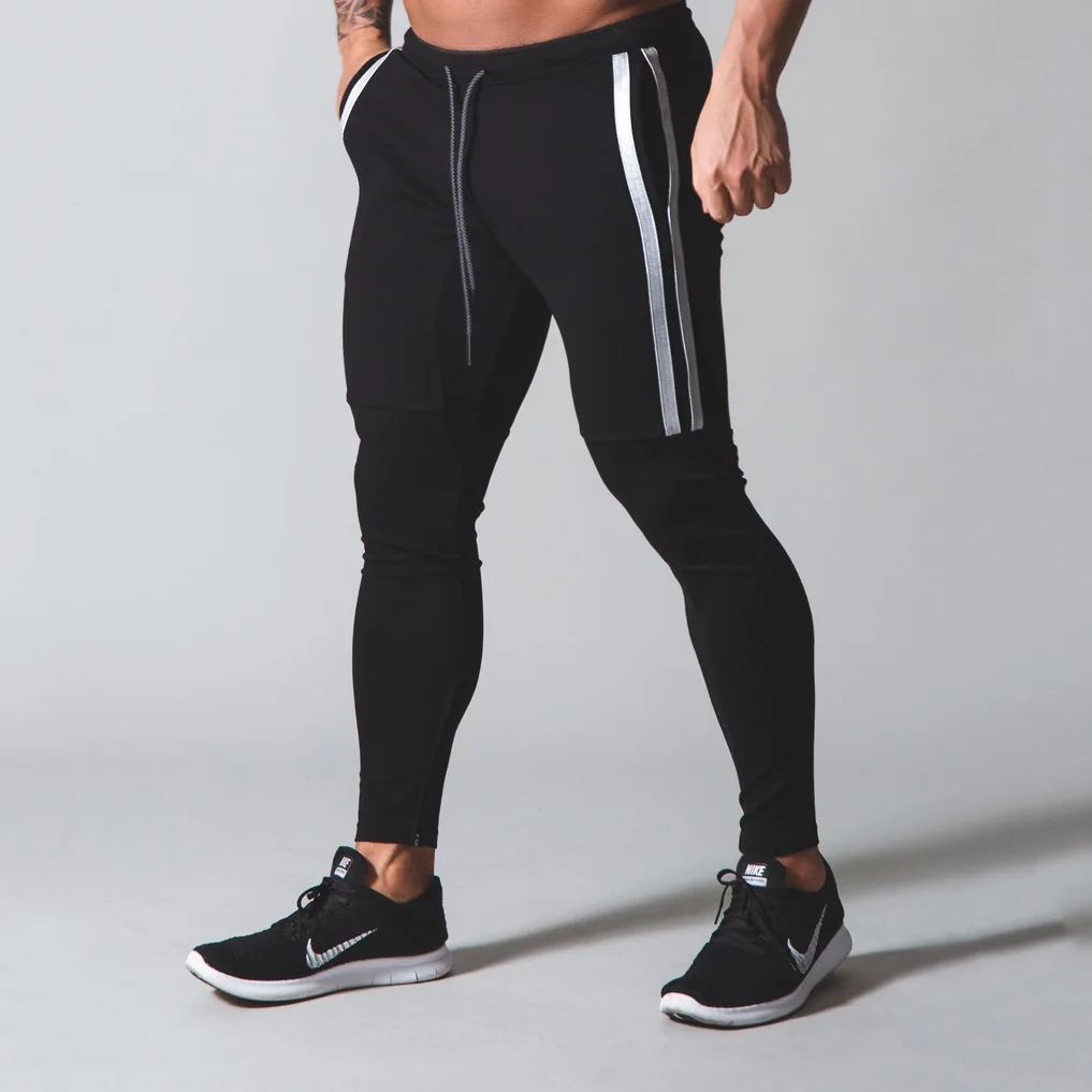 Calça de ginástica respirável masculina, corrida ao ar livre, treinamento musculação, primavera, verão, nova tendência, 2022