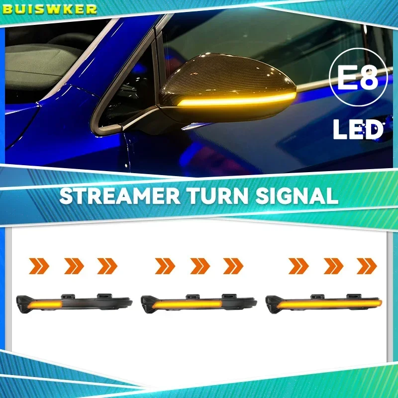 

Dynamic Turn Signal Led Rearview Mirror Indicator Light For-Vw Golf Mk7 7.5 7 Gti R Gtd