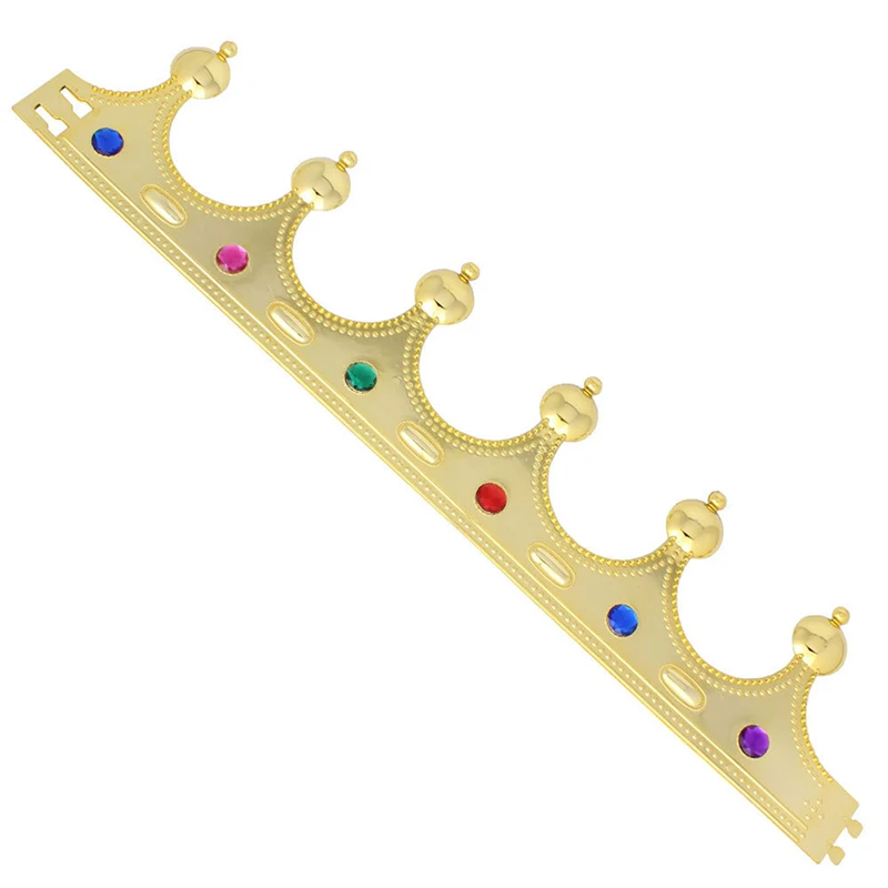 Neuheit Gold Kunststoff Kings Queens Crown Hut Königlichen Phantasie Kleid Party Kostüm Hut Geburtstag Headwear Für Kinder Prinzessin Kopfschmuck