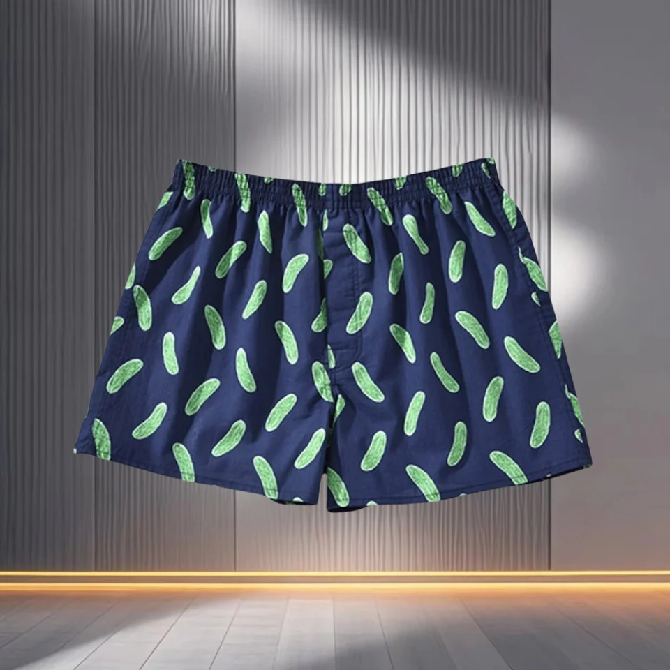 

Fashion Printed Panties Homewear Men Sexy Underwear Cotton Breathable Loose Mens Arrow Pants Male Comfortable Shorts Sleepwear