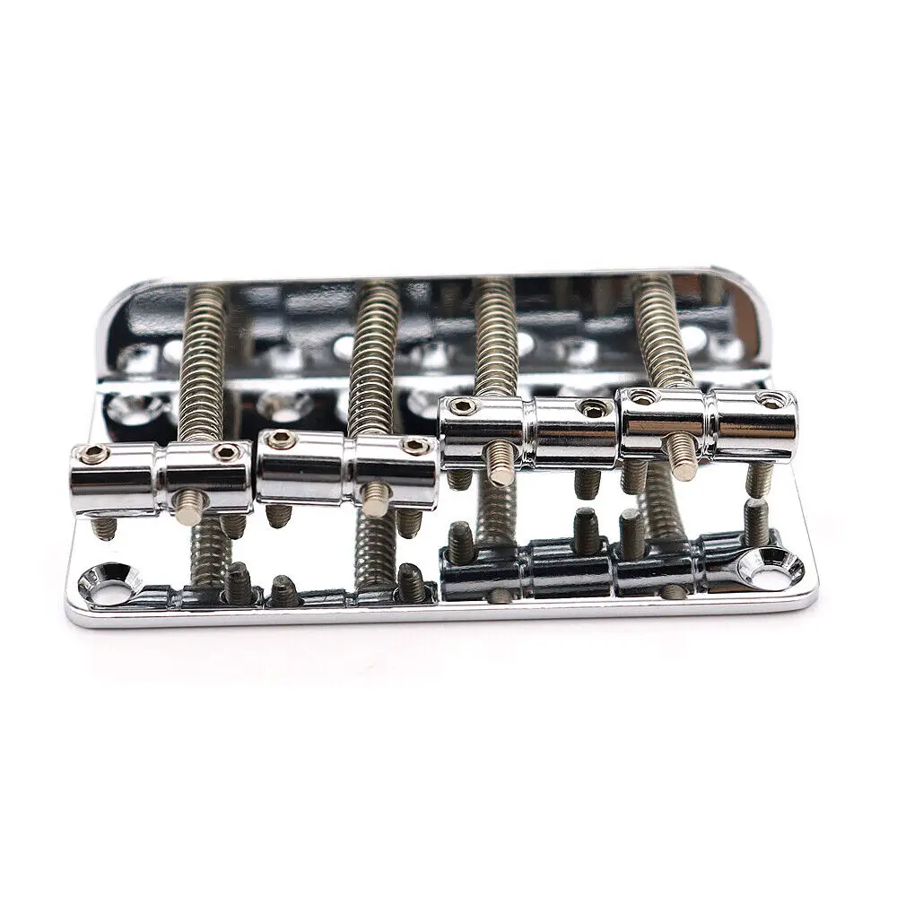 Puente de 4 cuerdas para bajo, puente de carga superior compatible con Jazz Bass y Precision Bass Guitar C