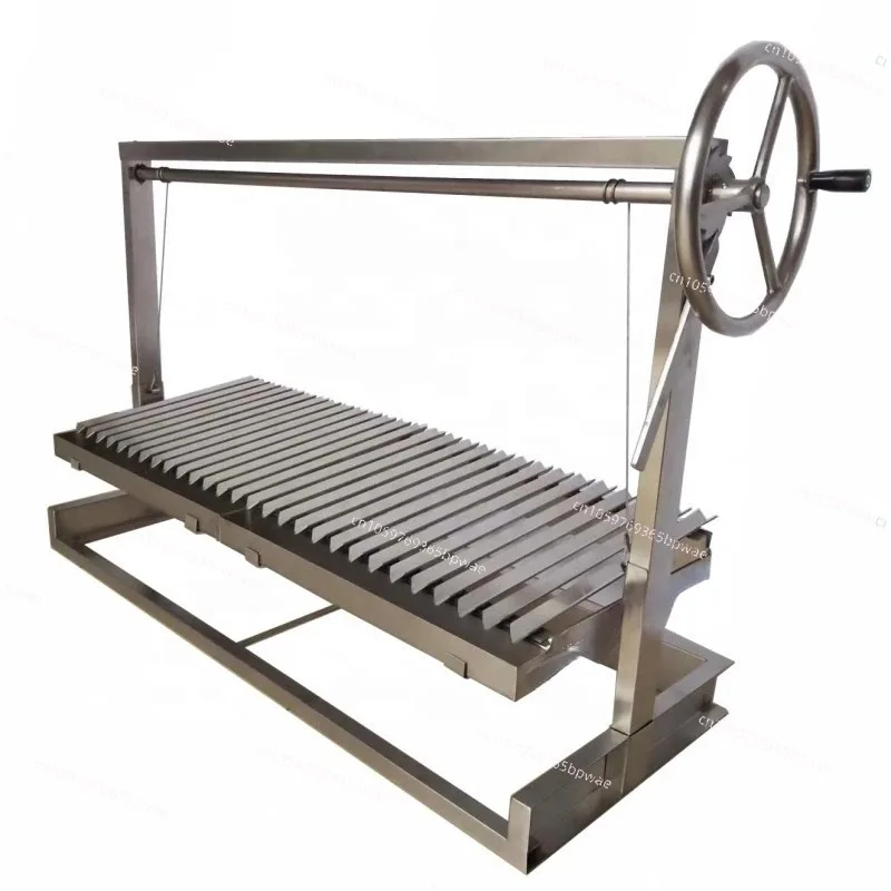 

Встраиваемый гриль из кирпича для самостоятельной сборки, аргентинский гриль-барбекю с V-образной решеткой, регулируемая высота