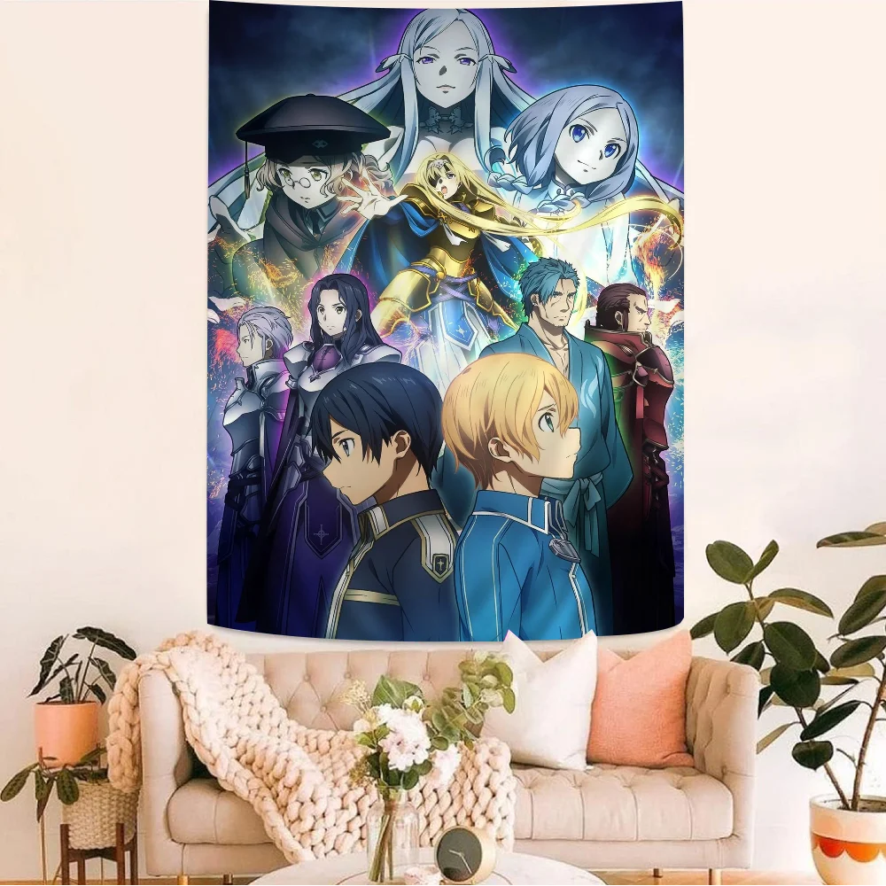 

Sword Art Online Hanging Bohemian Tapestry Bohemian Wall Tapestries Mandala Cheap Hippie Wall Hanging