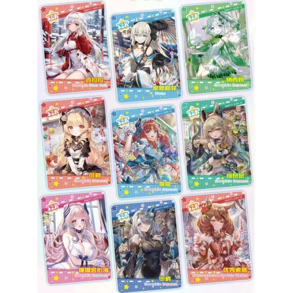 Godin Verhaal Bloem Meisje Collectie Kaarten Booster Box Waifu Kaart Tcg Anime Schattig Meisje Bikini Game Kaart Kind Tafel Speelgoed Voor Cadeau