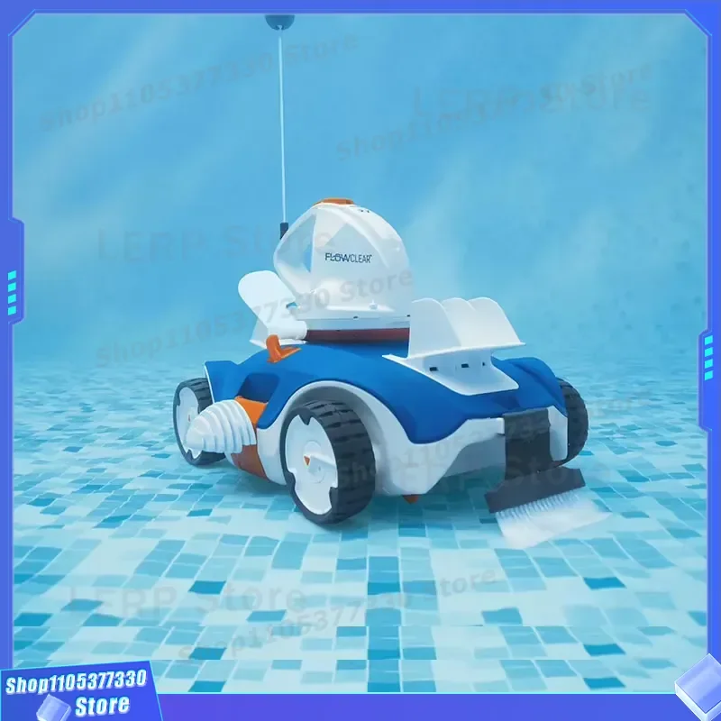 Robot Limpiafondos Automático Inalámbrico Bestway 58482 para Piscinas, Accesorios para la Eliminación Eficiente de Residuos, Navegación Inteligente