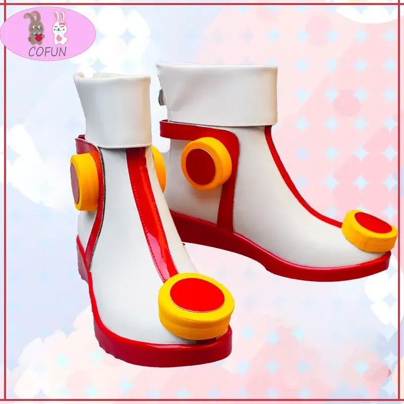 COFUN Anime OnePiece Film RED Uta Cosplay Shoes PU Leather Women Girl Uta Boot for Party Halloween Cosplay
