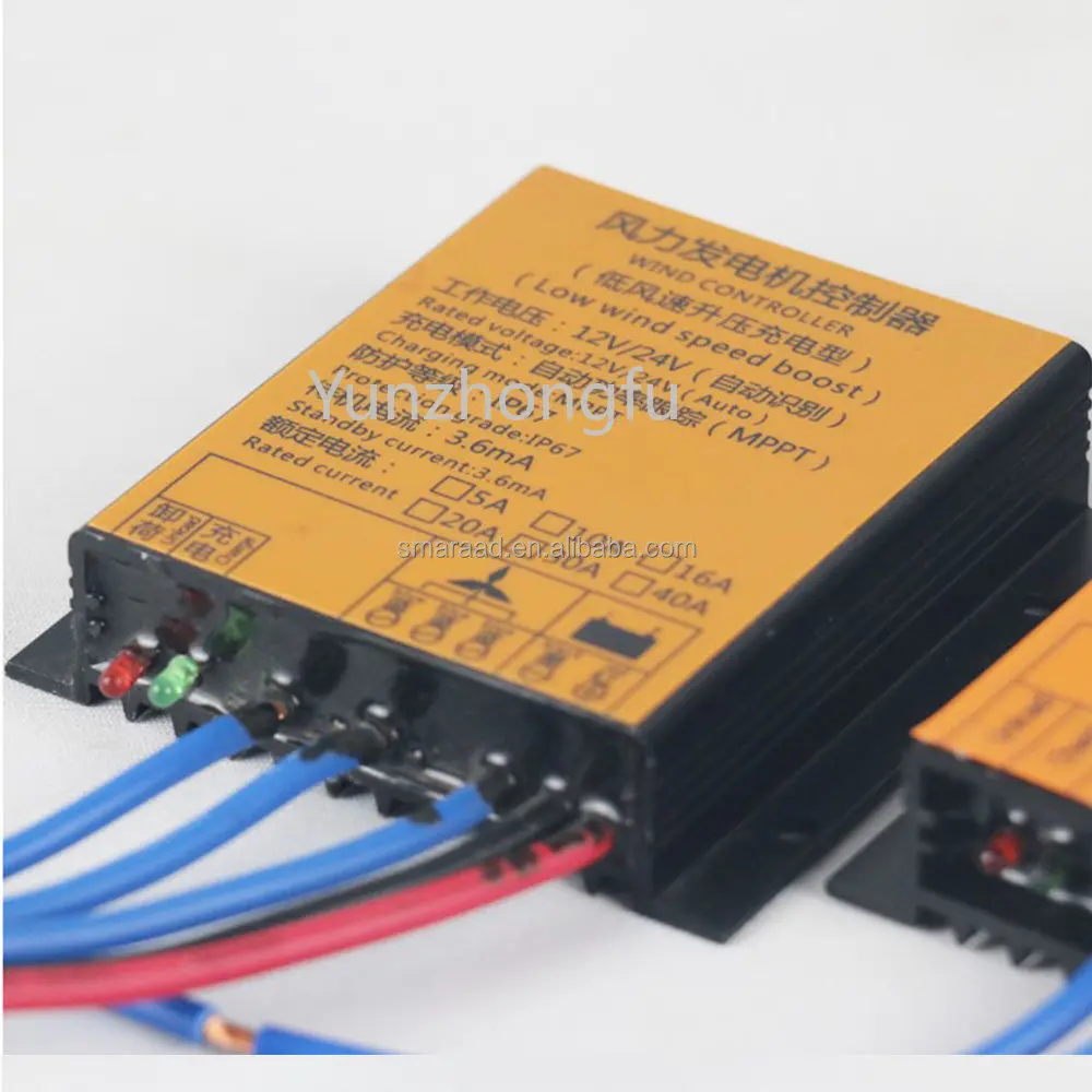 12v 24v  48v Low Wind Speed Voltage Boost  Auto Match 48V System 1KW MPPT Wind Turbine Charge Controller