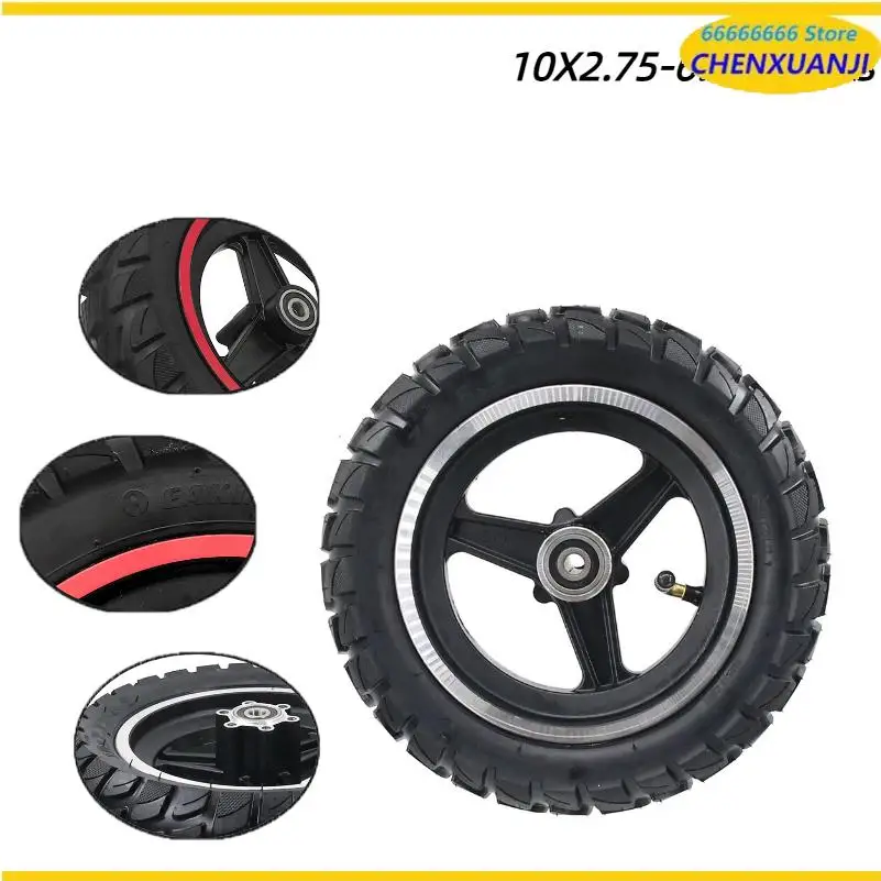 

10x2.75-6.5 10 Inch Tyre Wheel+disc brake disc for Electric Scooter Off-Road Vacuum Explosion-proof Tire Parts