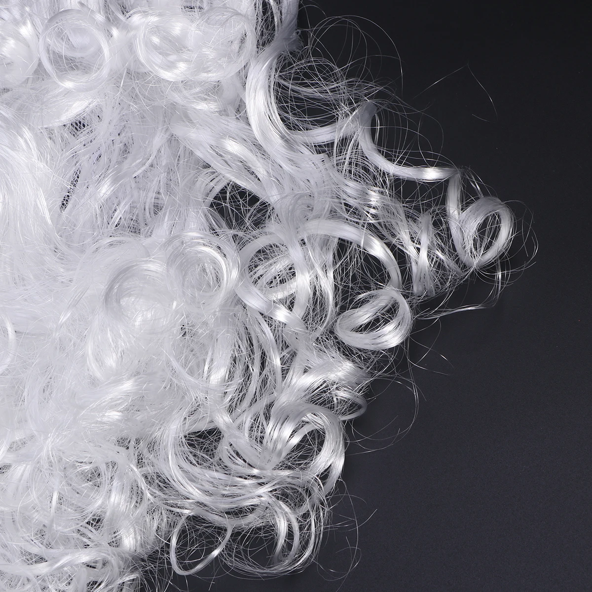 Świąteczny Święty Mikołaj 42 cm Biała Sztuczna Broda dla Dorosłych i Dzieci Kostium Imprezowy Akcesorium Przebranie Broda Świętego Mikołaja Karnawał