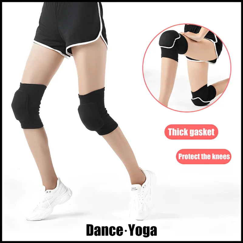 1Pair Dancing Sports Knee Pads For Men Women Kids Knees Protective Braces Dance Yoga Volleyball Football Running Cycling Tennis