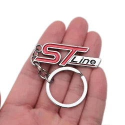 ST LINE Zinc Alloy Emblem Metal Car KeyChain Key Chain Keyring Key Ring For Focus x 2 3 FIESTA Kuga ESCAPE Vignale PUMA Ford