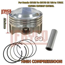 65.5mm High Compression Motorcycle Piston Ring Kit for Honda CRF230 CRF230F CRF230L CG200 Big To CG230 Pin 15mm Moto Engine Part