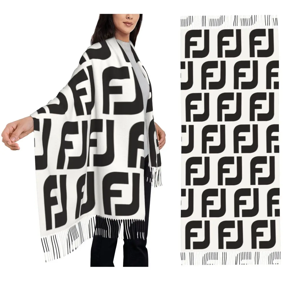 

Footjoy Scarf Tassel Scarves Women Soft Warm Shawls and Wraps Long Fall Winter Shawl Wrap