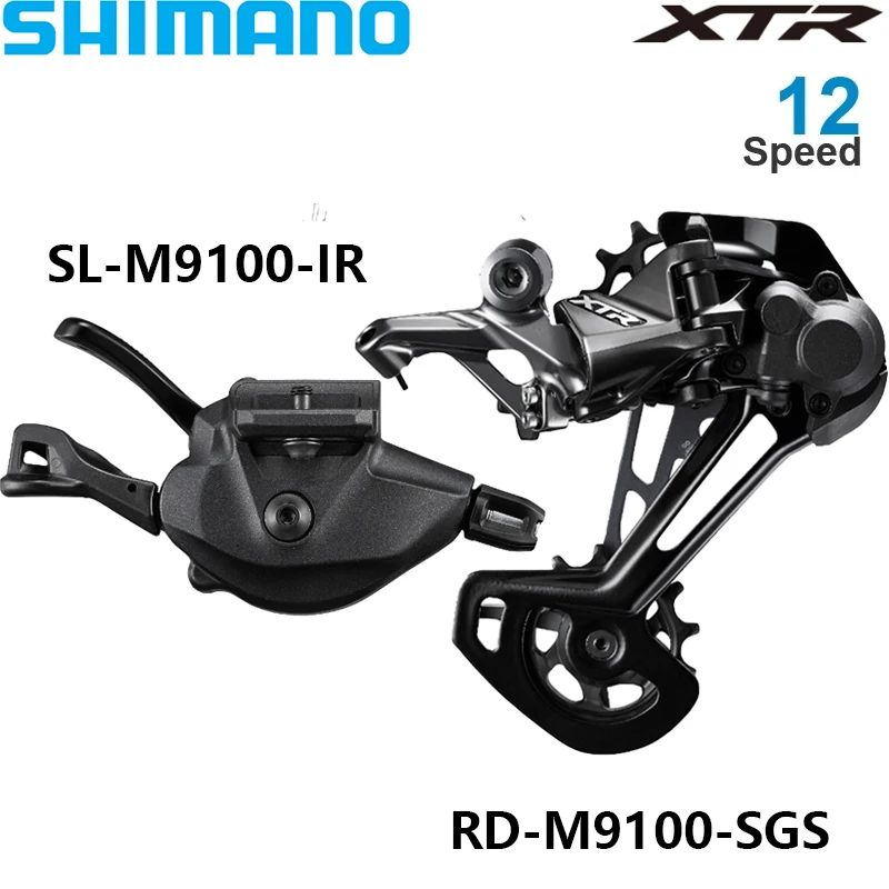 SHIMANO XTR M9100 1x12S Groupset SL-M9100-IR Direct Shifter and RD-M9100-SGS Rear Derailleur 12 Speed Original MTB Bike Parts