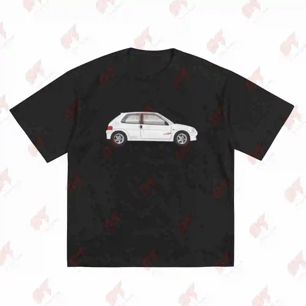 Rally Car 106 16V8V 90 Racing French Rallye Heritage Short Sleeve Tee 100% Cotton T-Shirt