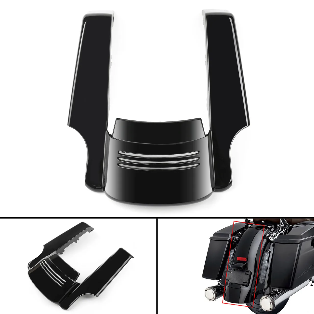 

Motorcycle Stretched Fender Extension for Harley Touring Road Street Glide Electra Glide 2014-2023