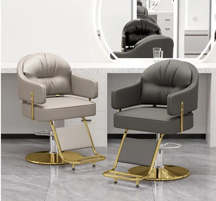 Barber shop haircut bench hair salon special beauty ironing and dyeing chair lift rotary thickened beauty chair