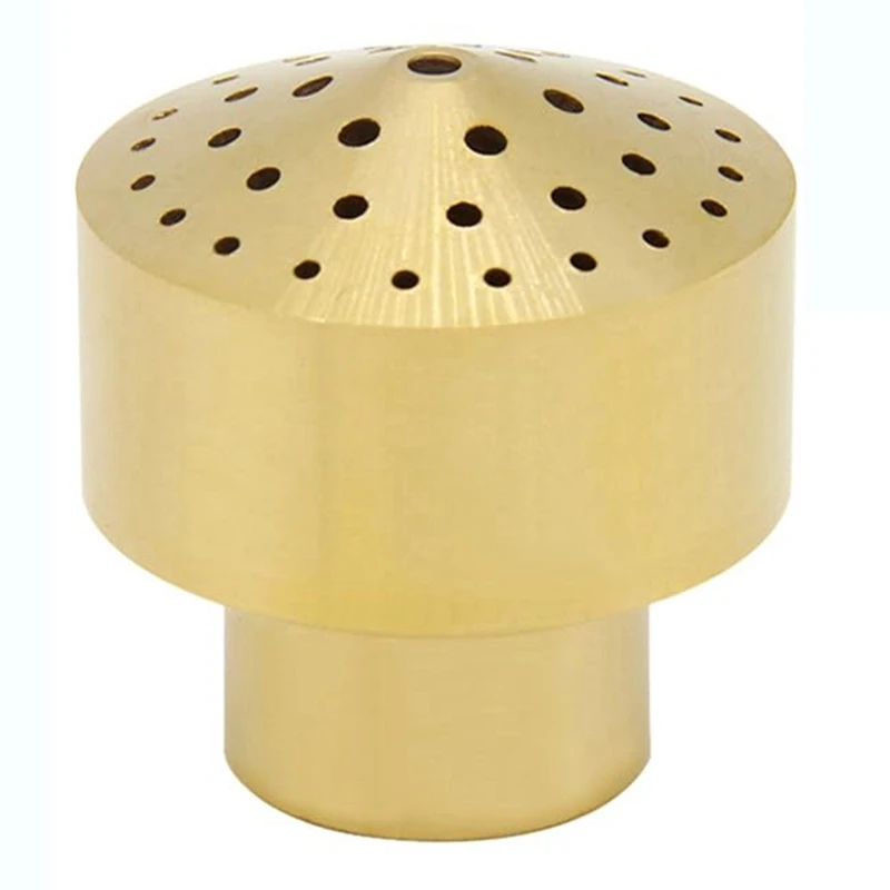 1 PCS Brass Fountain Nozzle 1/2Inch DN15 Pond Column Water Sprinkle Head Gold For Garden Pond Amusement Park