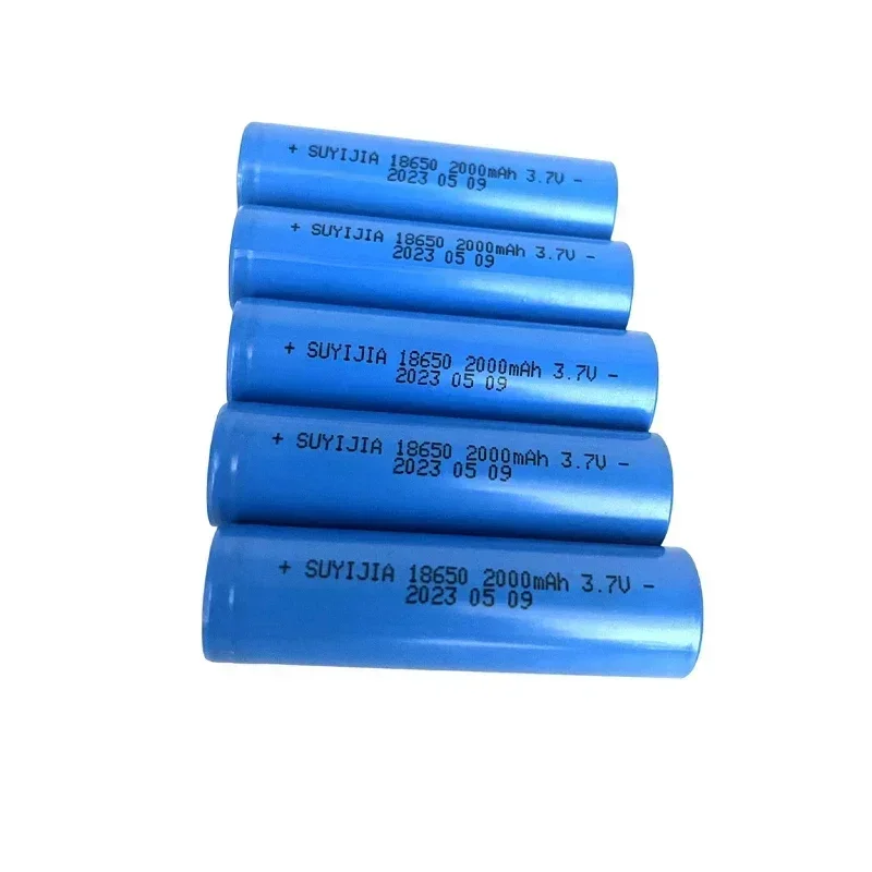 18650 3.7V 2000mAh battery ICR18650 rechargeable lithium-ion battery suitable for flashlight power bank replacement battery