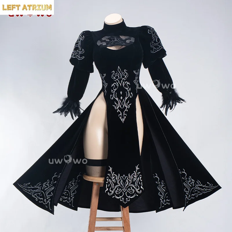 

PRE SALE UWOWO 2B Cosplay Game 2B Redesign Cheongsam Fanart Cosplay Costume Halloween Costume