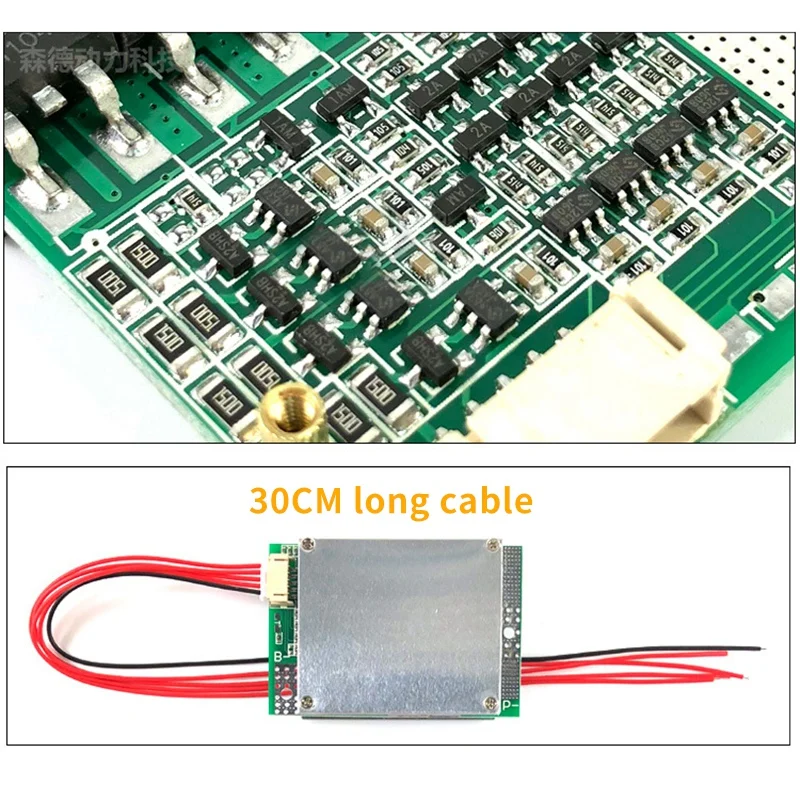 4S 12V 100A BMS Защитная плата зарядного устройства литиевого аккумулятора с функцией балансировки батареи