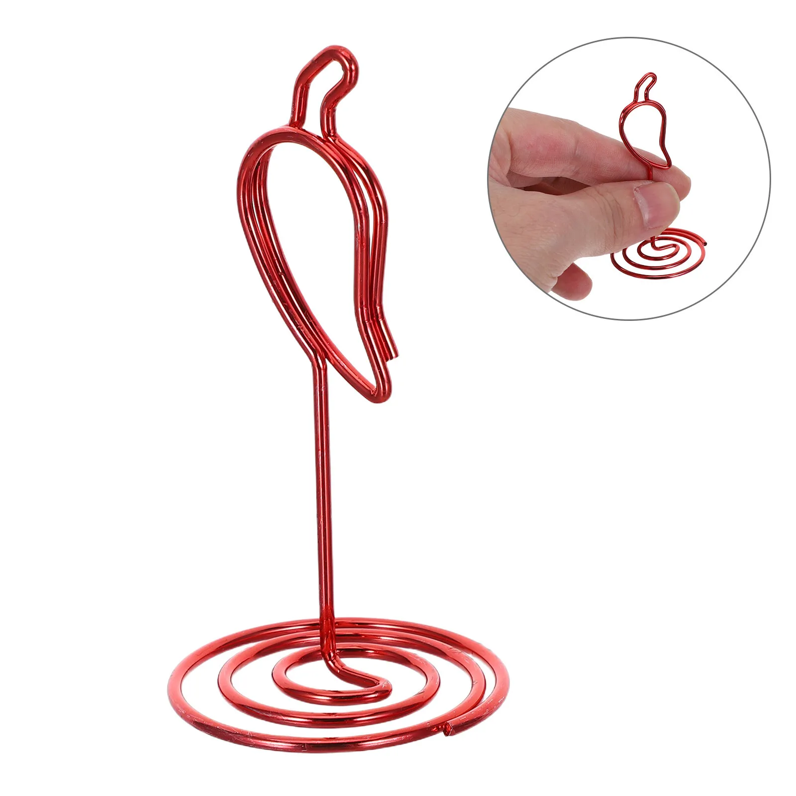 

20Pcs Table Number Holders for Cooking Competitions Chili Themed Place Card Holder Clips 2.6 Inch Decorative Table Cards Stand