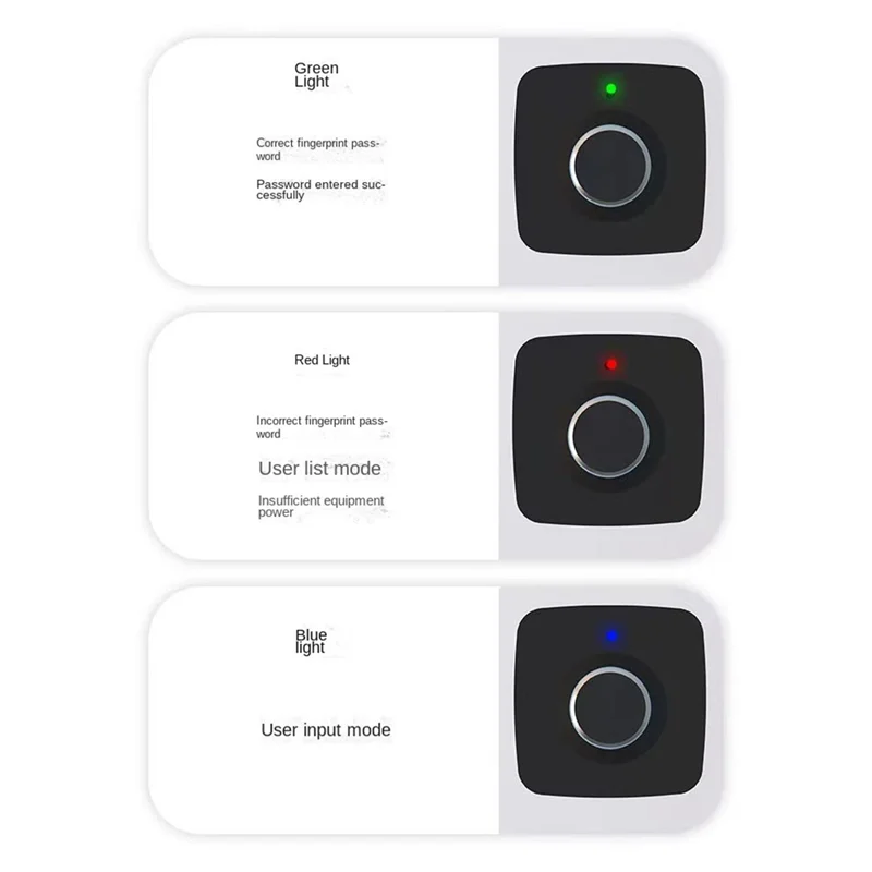 Biometric Fingerprint Lock Black Keyless Cabinet Lock Smart Drawer Locks Anti-Theft Door Lock Long Standby Time