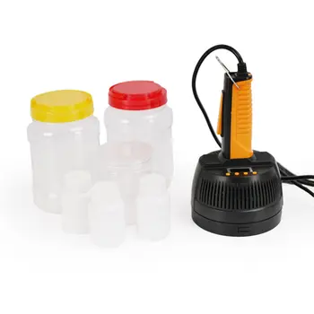 Ruční přenosný elektromagnetický indukční uzavírací stroj na plastové uzávěry lahví 20-100 mm hliníková fólie uzávěr víčka balení 6 nejlepší prodej stroj na svařování hliníkové fólie - №1