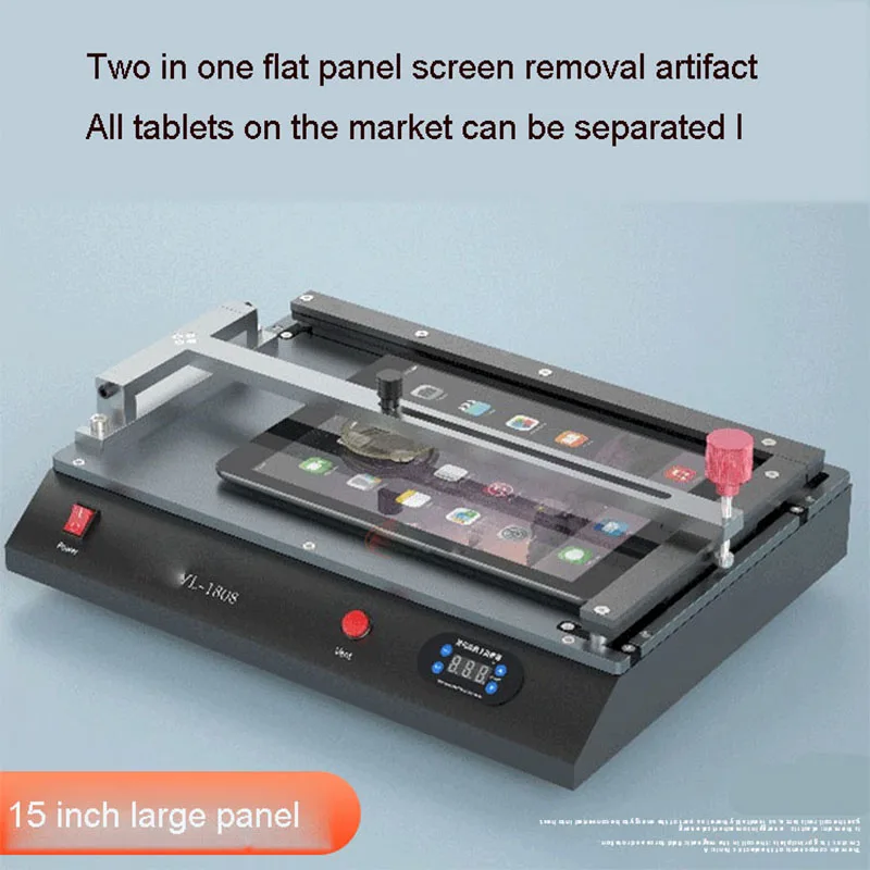 

1808 Two In One Screen Removal Artifact Large Size Mobile Phone Flat Panel Heating Table Frame Large Panel Separator