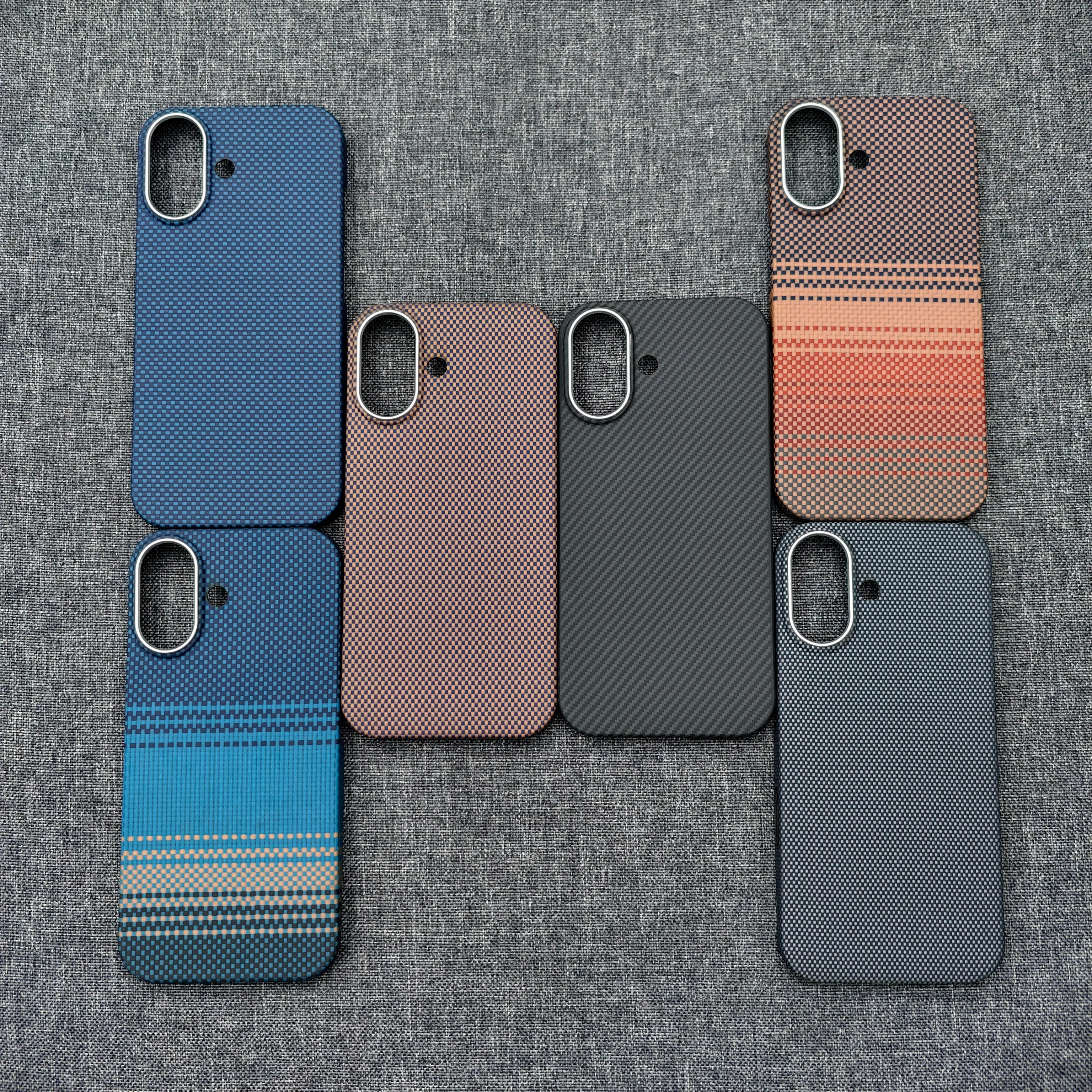 

Carbon fiber for iPhone 17 protective case ultra-thin Kevlar aramid phone case MAGSAFE iphone 17 luxury phone case