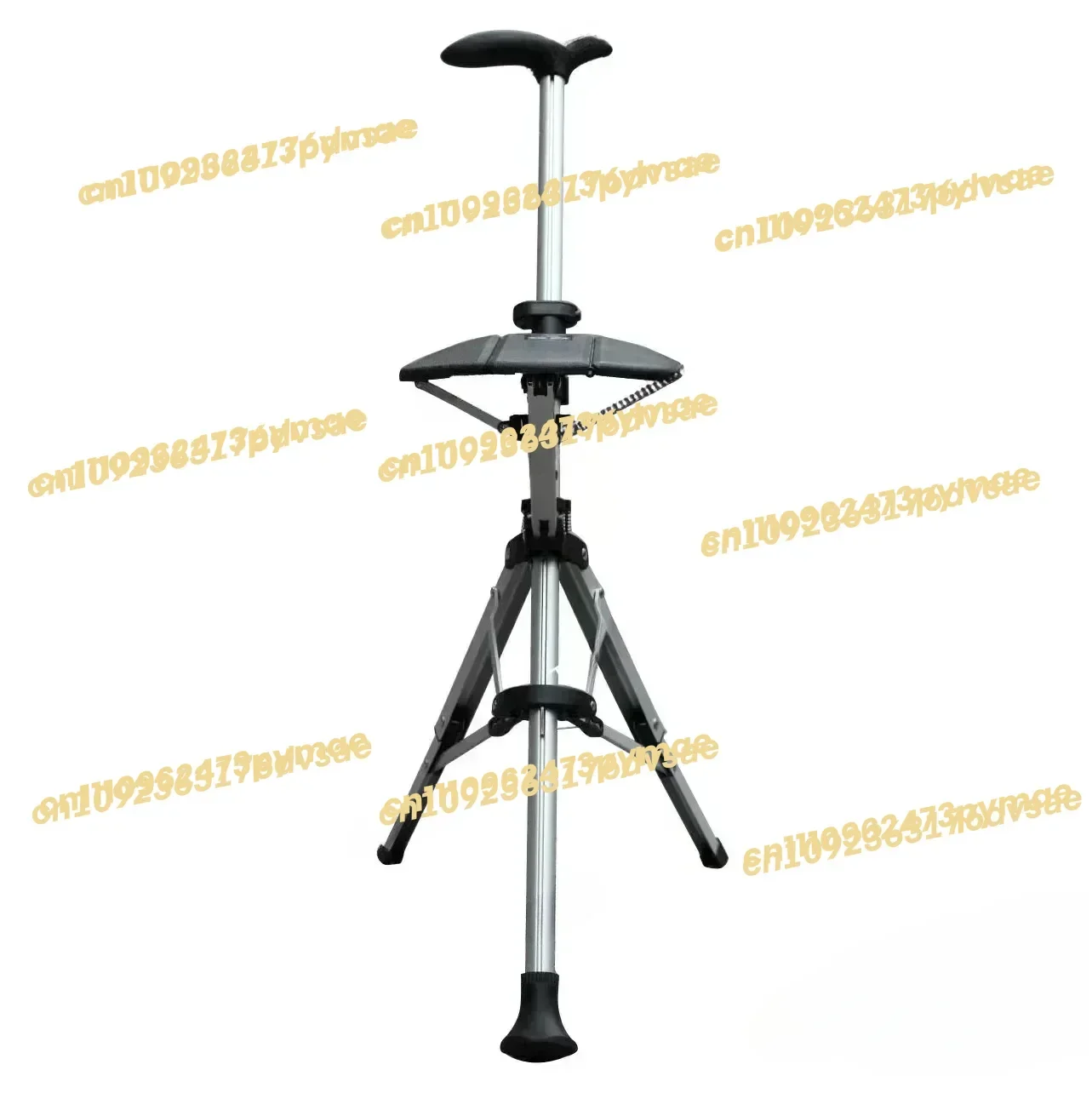 2025 High Quality Aluminum Alloy Foldable Walking Cane Stick With Seat Adjustable Elderly Crutch Chair With Stool