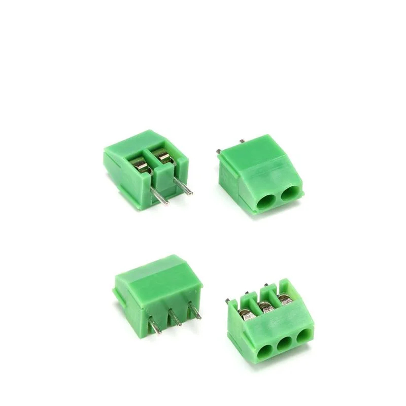 10PCS KF350 3.5mm Connector Straight Leg Copper Green PCB Pitch 3.5mm Terminal Blocks Can Be Stitched Screw Terminal Connector