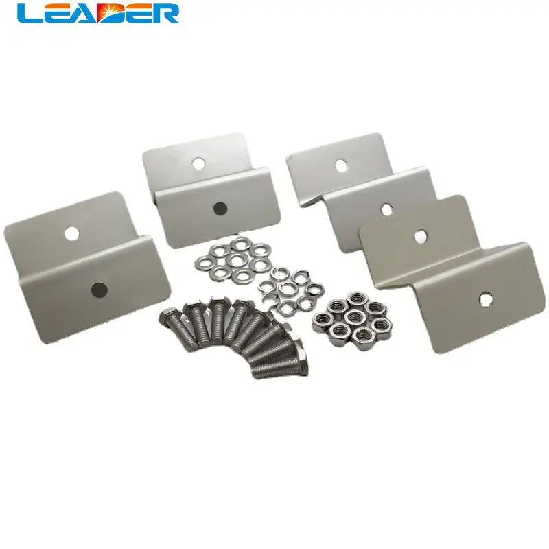 

LEADER SOLAR 10 Sets Solar Z Mount Bracket 100% Aluminum Solar Panel Roof Mounting Bracket for Carvan Roof Power Accessories