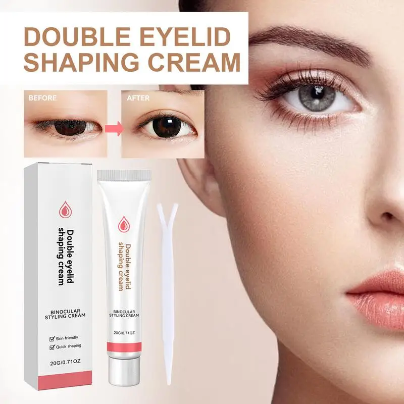 1pcs Double Eyelid Shaping Cream Invisible Double Eyelids Big Eye Natural Lasting Lift Eyelid Glue Serum Eye Makeup Tools