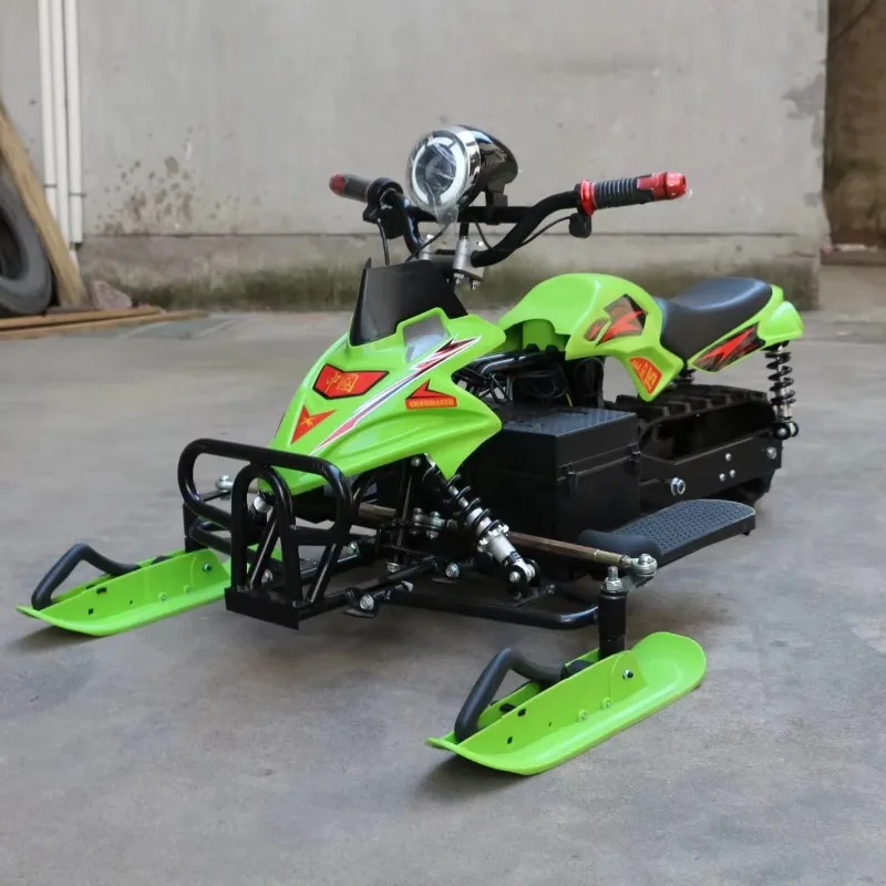 

Adult and children scooter 48v 20AH 800w with horn/lights/three-speed snow racing electric snowmobile
